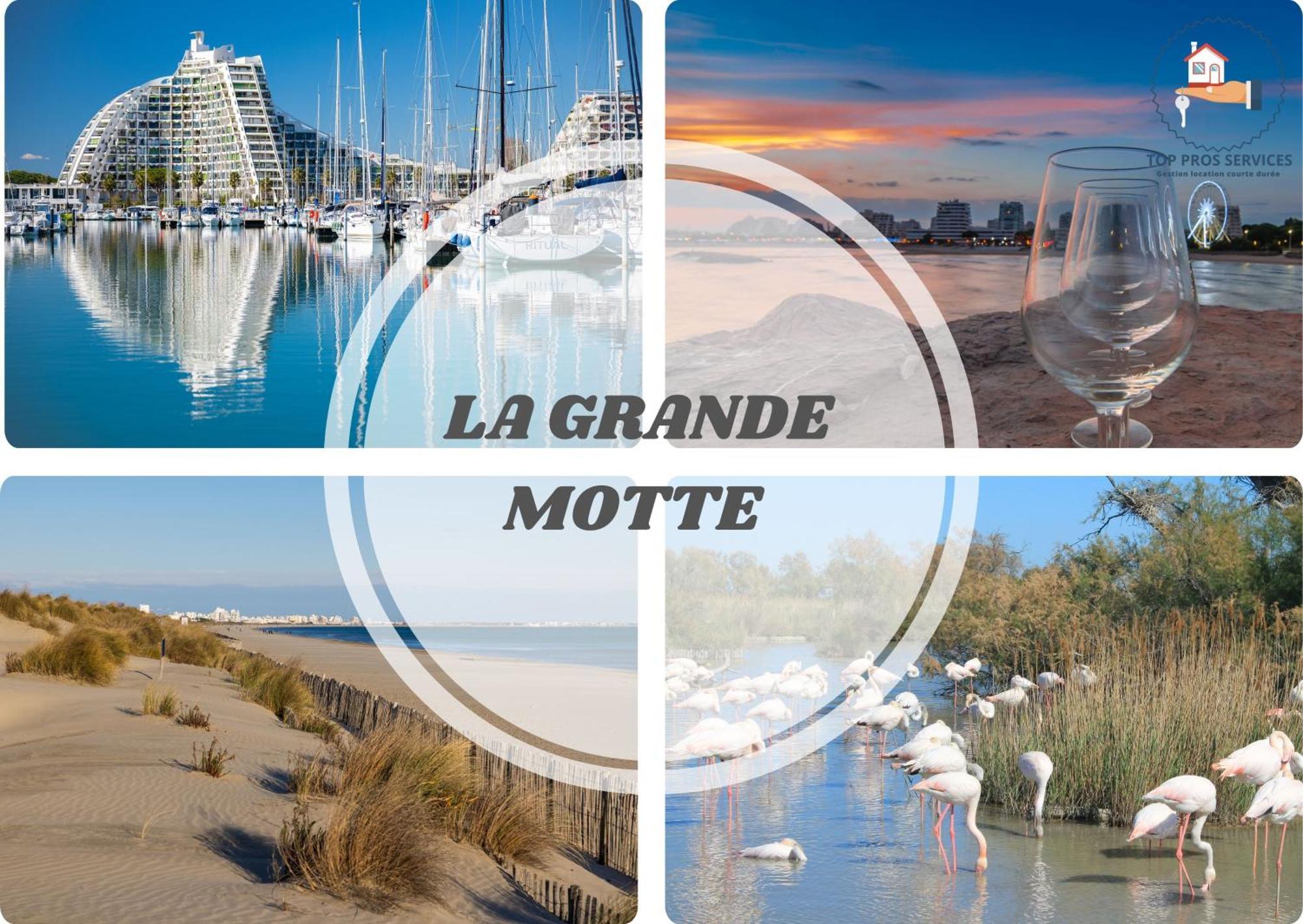 Les Marines Port 2 Min Plage Camargue- Top Pros Services Conciergerie La Grande Motte มอกิโอ ภายนอก รูปภาพ